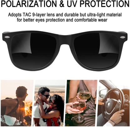 Joopin Polarized Sunglasses Men Women, Classic Square Sun Glasses 100% UV Protection Driving Fishing