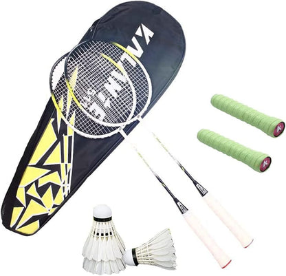 Mofish Badminton Racquet, A Pair of Rackets, Comes With Three Shuttlecocks, Two hand Glue Accessories, Recreational Sports