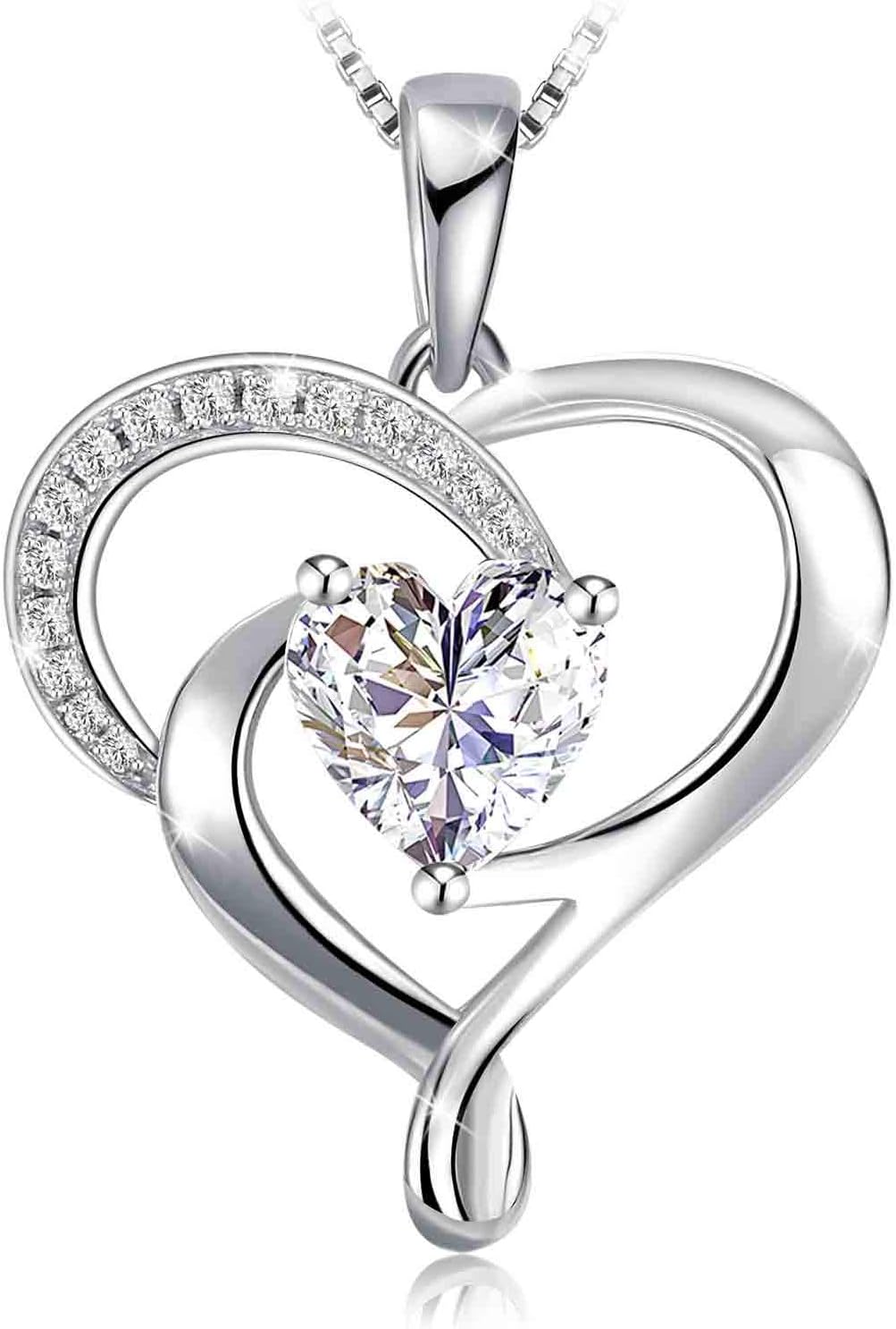 Swarovski Elements 925 Sterling Silver Pendent Necklace for Women Gift JRosee Jewelry