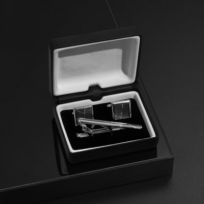 wynameleri Men's Cufflink and Tie Clip Set Fashion Designs with Luxury Gift Box for Party Business Wedding or Various Occasion