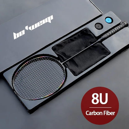 Badminton Racquet, Professional 8U 65g full carbon fiber Offensive Badminton Rackets 22-30LBS Ultralight Racquet Sports Adult, Children Badminton Racket Carrying Gift Box