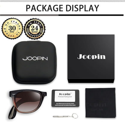 Joopin Polarized Sunglasses Men Women, Classic Square Sun Glasses 100% UV Protection Driving Fishing