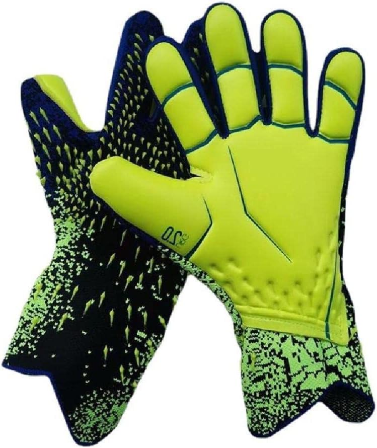 Yuly Goalkeeper Gloves,Strong Grip for Soccer Goalie Goalkeeper Gloves with Size 6/7/8/9/10 Football Gloves for Kids Youth and Adult Soccer Gloves