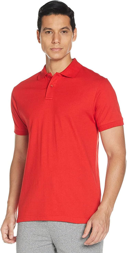 Santhome Men's Basic DryNCool Half Sleeve Polo T-Shirt with UV Protection