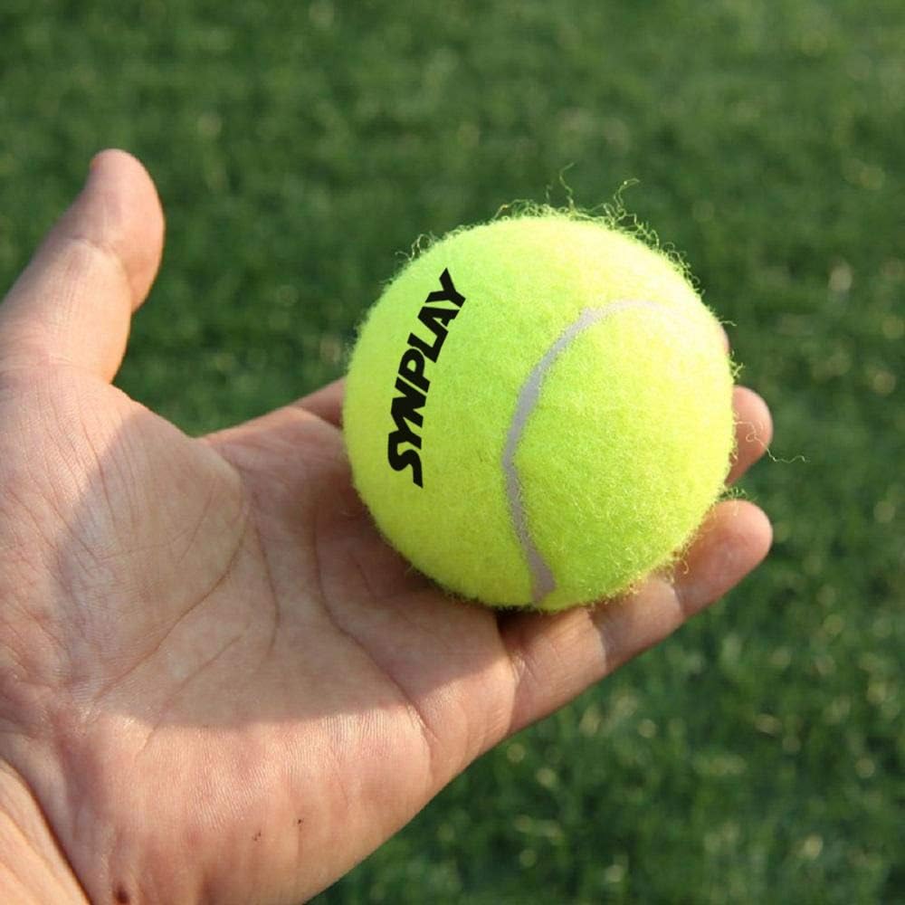 Synplay - Ss00160 Rubber Light Weight Tennis Cricket Ball, Standard (Fluorescent)