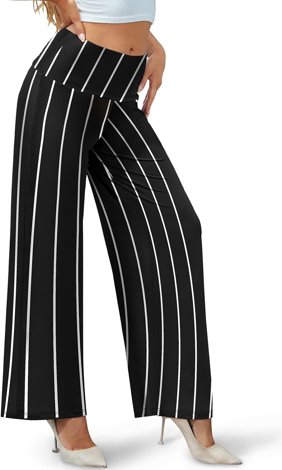 Arolina Women's Stretchy Wide Leg Palazzo Lounge Pants Casual Comfy High Waist Palazzo Pants