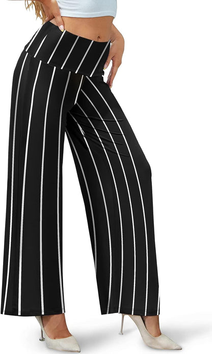 Arolina Women's Stretchy Wide Leg Palazzo Lounge Pants Casual Comfy High Waist Palazzo Pants