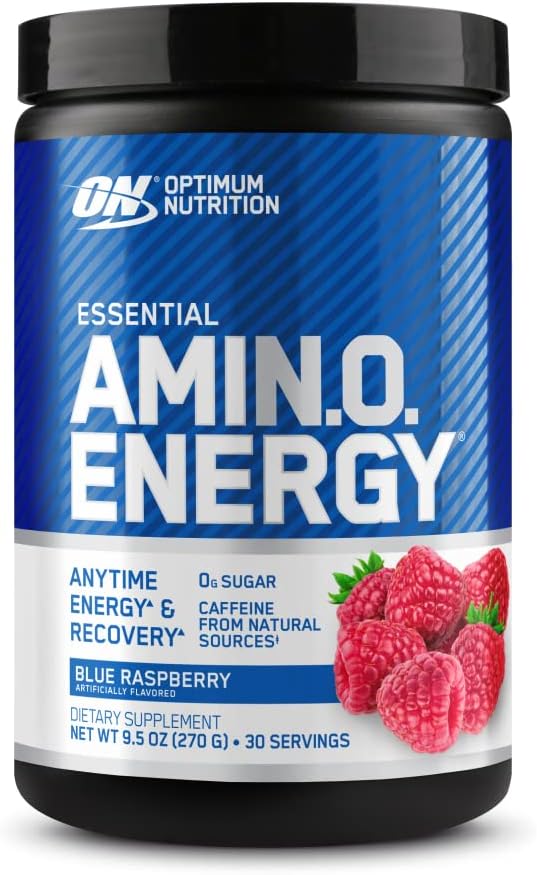 Optimum Nutrition (ON) Amino Energy - Pre Workout With Green Tea, Bcaa, Amino Acids, Keto Friendly, Green Coffee Extract, 0 Grams of Sugar, Anytime Energy Powder - Watermelon, 270 G, 30 Servings