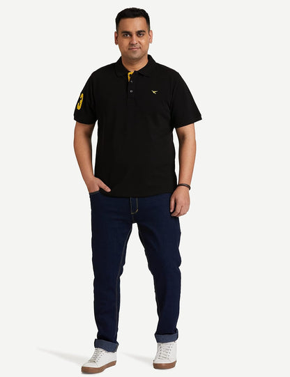 Deniklo Men's Solid Regular fit Polo Shirt