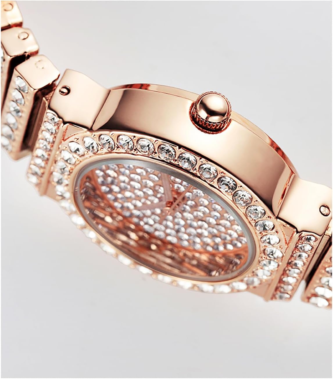 Luxury Womens Watch with Bracelet Gifts Set Rose Gold for Lady Female Elegant Wrist Watches Ladies Stylish Bracelet Watches