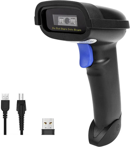 NETUM CCD Barcode Scanner 1D Bluetooth 2.4GHz Wired Cable Barcode Reader NT-1228BC