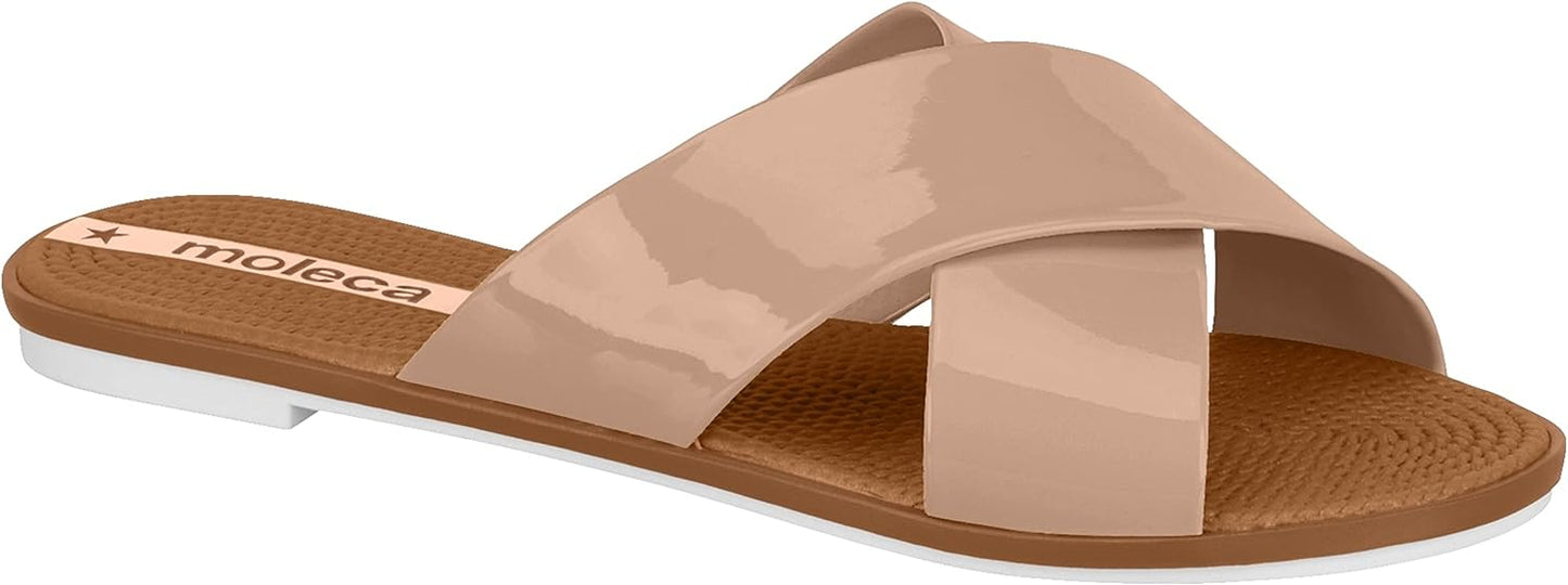 Moleca Womens Flat Sandals & Slides Lightweight Comfortable to Everyday Use