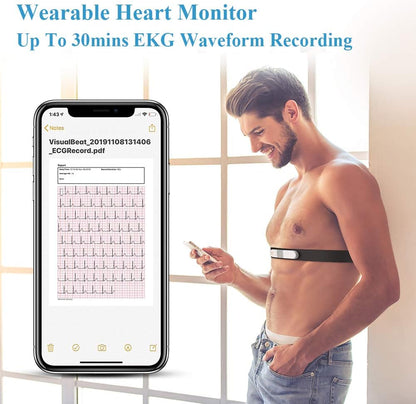 Wellue Wearable Heart Health Monitor Heart Rate and ECG/EKG Tracker With Bluetooth App