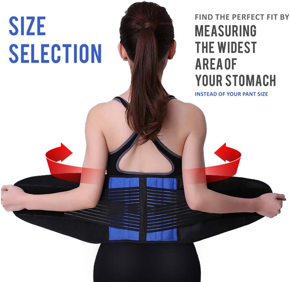 Baytion Waist Trimmer Belt for Women & Men,Adjustable Waist Trainer Helps Abdominal Aerobic Exercise & Slimming Body Effect,Strengthens The Core With Strong Support for Waist & Lumbar Spine