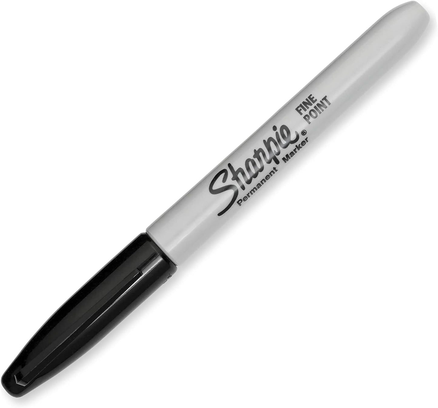 Sharpie Permanent Marker, Fine Point, Black, Pack of 3