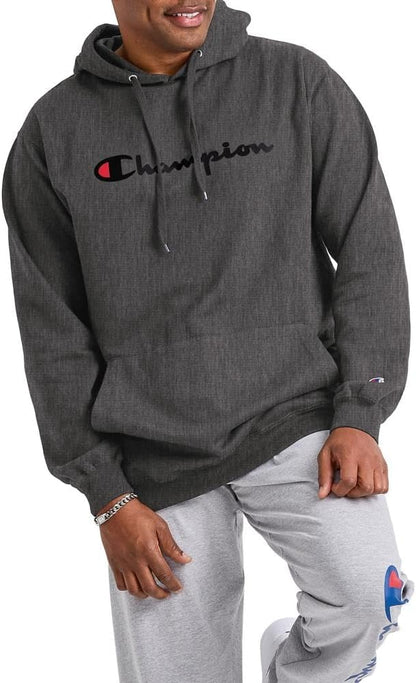 Champion mens Graphic Powerblend Fleece Hood Graphic Powerblend Fleece Hoodie