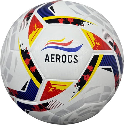 AEROCS Soccer Ball World Cup Football Size 5, Machine Stitched, Best Indoor/Outdoor Football, for Soccer Players and Football Fans