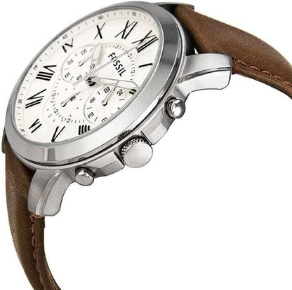 Fossil Leather Mens Quartz Watch