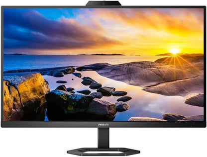 Philips 27" IPS QHD Frameless Monitor with HDMI, Display Port,USB C and USB 3.2 x 4 Built in Speaker, Built in Webcam with Mic - 27E1N5600HE