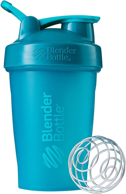 BlenderBottle Classic Loop Top Shaker Bottle, 20-Ounce, Clear/Black/Black 20oz Black 500309