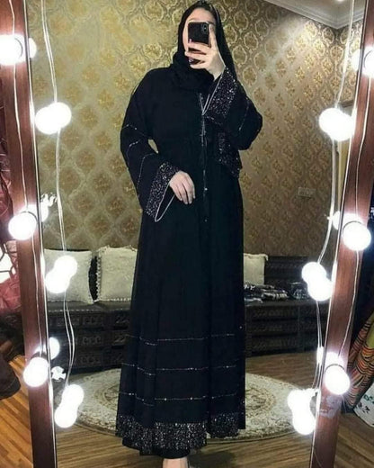 Samaira Fashion Women Dubai Kaftan Farasha Caftan Long Maxi Dress Long Sleeves Evening Dress Abayas for Women Muslim (Abyas28)