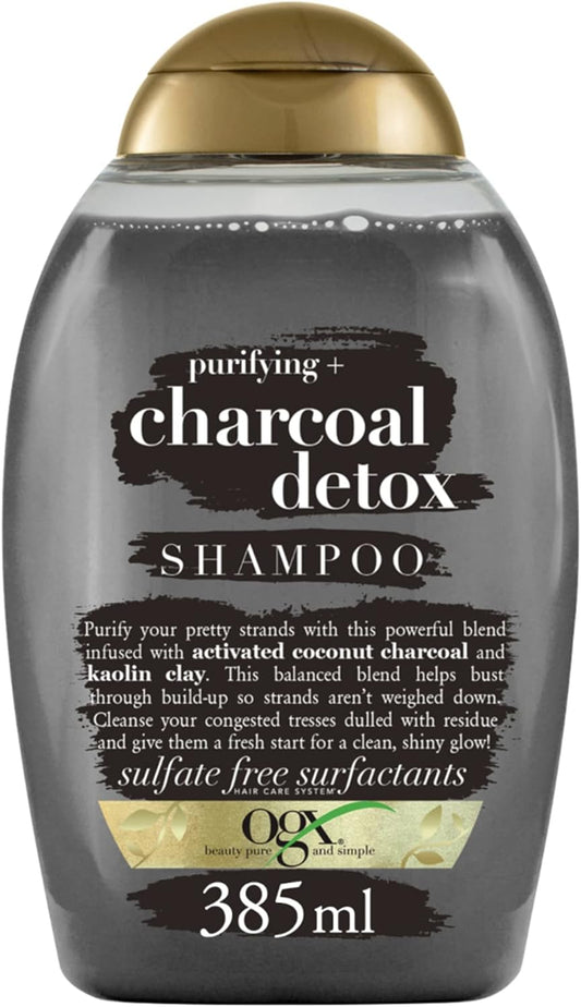 Ogx Purifying+ Charcoal Detox Shampoo, 385 ml