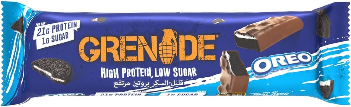 Grenade High Protein, Low Sugar Bar - Chocolate Chip Salted Caramel, 12 x 60 g