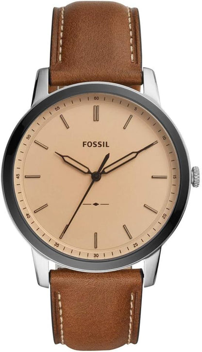 Fossil Men's Quartz Watch, Analog Display and Leather Strap