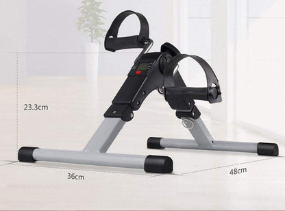 X MAXSTRENGTH Folding Fitness Pedal Stepper Exercise Machine LCD Display Indoor Cycling Bike Stepper with Adjustable Resistance For Home Office