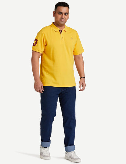 Deniklo Men's Solid Regular fit Polo Shirt