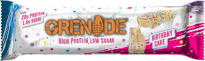 Grenade High Protein, Low Sugar Bar - Chocolate Chip Salted Caramel, 12 x 60 g