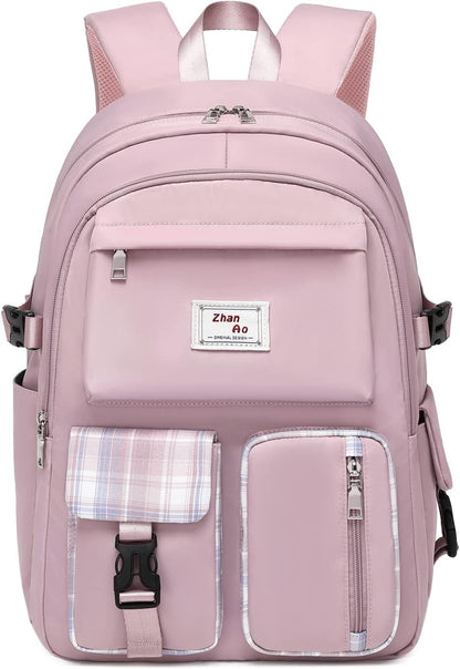 FANDARE Casual Backpack Girl School Bag Boy Daypacks Large Laptop Bag Students College Daypacks Bookbag fit 15.6 inch Laptop Teens Travel Spring Outing Shopping Rucksack Waterproof Polyester