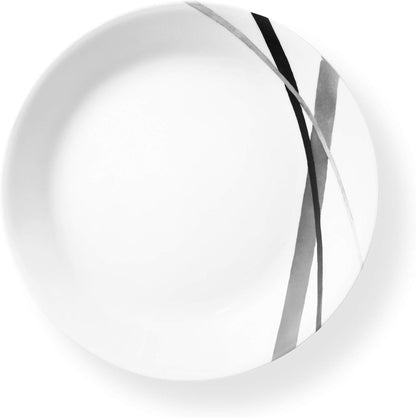 Corelle Service For 6 Chip Resistant Dinnerware Set, 18-Piece, Portofino, White And Blue