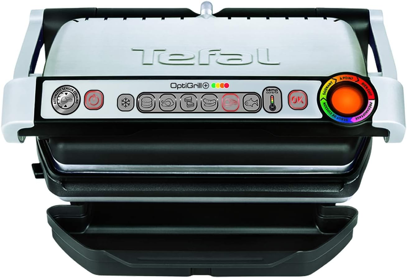 Tefal indoor Electric Grill, Optigrill Plus/BBQ. With snacking and baking accessory, GC715D28