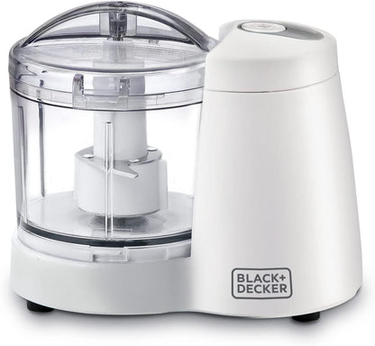 BLACK+DECKER 400W 1.2L Vertical Glass Chopper/Mincer XXL Glass Bowl Capacity With Removable Four Blade System Helps, Chop/Crush Ice/Mince/Grind/Puree Variety Of Ingredients GC400-B5