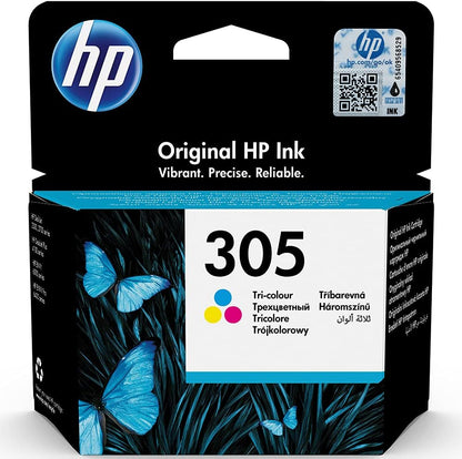 Hp 305 Black Original Ink Cartridge (1) + Tri-Color Cartridge(1)