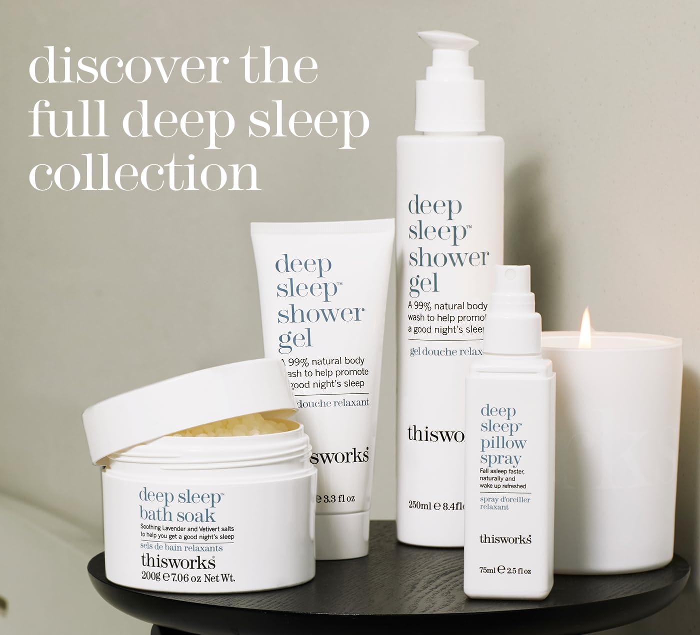 This Works Deep Sleep Pillow Spray, The Award Winning Natural Pillow Spray, Backed by Science, Infused with Lavender, Camomile and Vetivert, 75ml