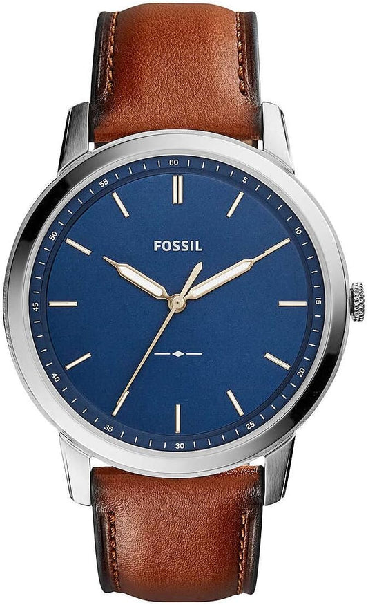 Fossil Men's Quartz Watch, Analog Display and Leather Strap