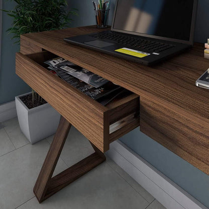 Artany Veneza Desk, Nogal, W 90.8 X D 50 cm H 77.6