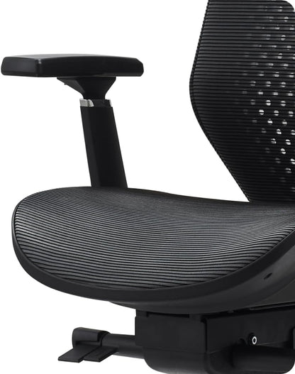 Navodesk ROVER Chair, Full Mesh Modern Office Chair with Chrome Base - Ergonomic Adjustable Office Chair With 3D Armrests - High Back Chair With Breathable Mesh Seat (COOL GREY)