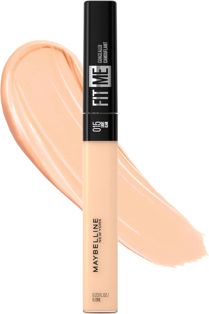 Maybelline New York Concealer, Flawless Natural Coverage, Conceals Redness And Blemishes, For Normal To Oily Skin, Fit Me, 15 Fair