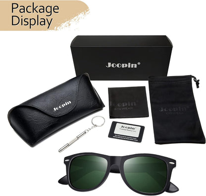 Joopin Polarized Sunglasses Men Women, Classic Square Sun Glasses 100% UV Protection Driving Fishing