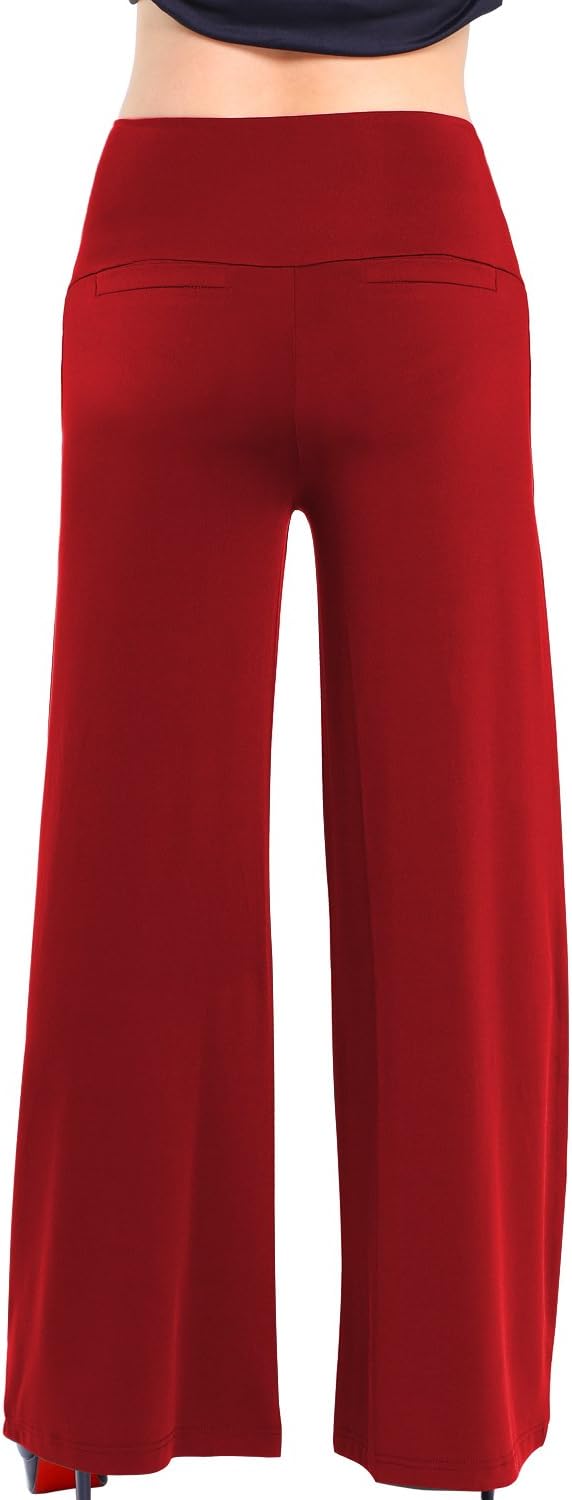 Arolina Women's Stretchy Wide Leg Palazzo Lounge Pants Casual Comfy High Waist Palazzo Pants