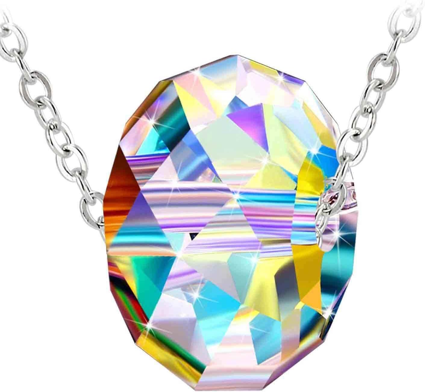 Swarovski Elements 925 Sterling Silver Pendent Necklace for Women Gift JRosee Jewelry