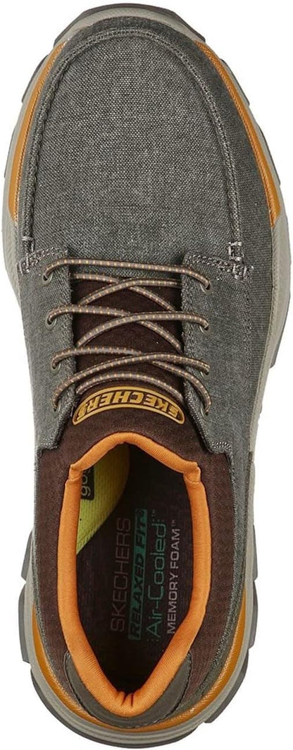 Skechers USA Men's Respected - Loleto mens Moc Toe Bungee Lace Slip On