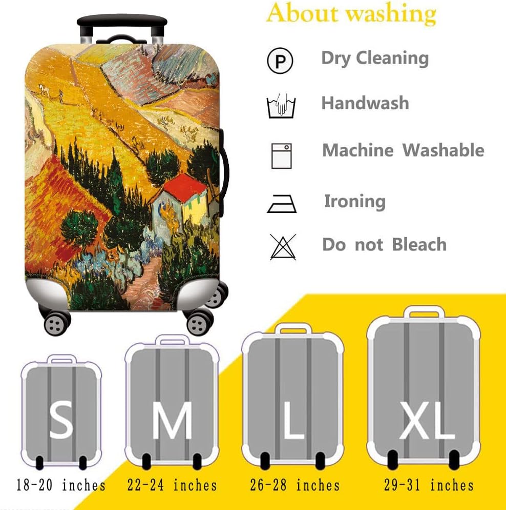 Homarket Travel Luggage Cover for 18-32 Inch Luggage, Cover for Suitcase Luggage Protector Premium Elasticated