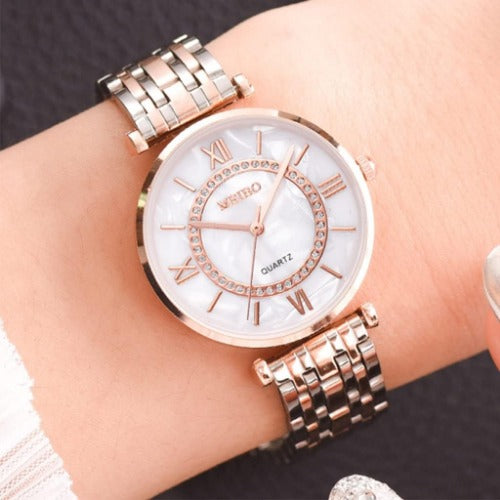 Luxury Womens Watch Gifts Rose Gold for Lady Female Elegant Wrist Watches