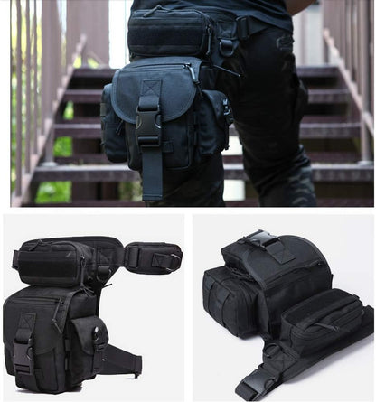 ANTARCTICA Waterproof Tactical Drop Leg Pouch Bag Type B Cross Over Leg Rig Outdoor Bike Cycling Hiking Thigh Bag multicolour