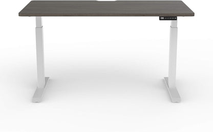 Navodesk Electric Height Adjustable Computer Desk, Bluetooth Enabled White Frame (Frame+Top) (Walnut, 59 x 30 inch)