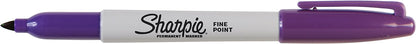 Sharpie Permanent Marker, Fine Point, Black, Pack of 3